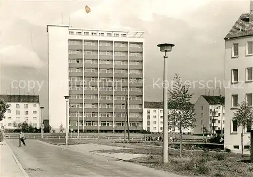 AK / Ansichtskarte Sangerhausen_Suedharz Hochhaus Siedlung Sangerhausen Suedharz