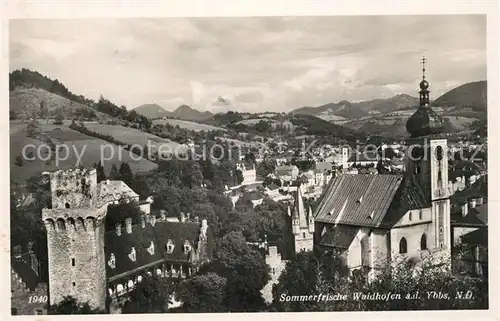 AK / Ansichtskarte Waidhofen_Ybbs Kirche Panorama Waidhofen Ybbs