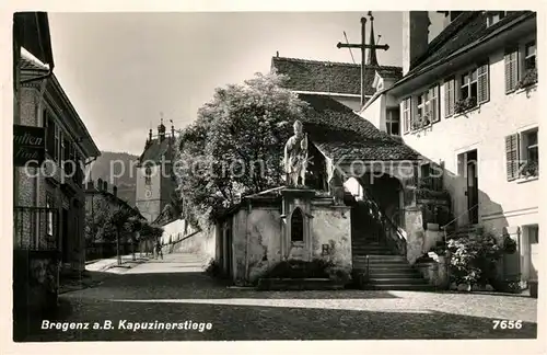 AK / Ansichtskarte Bregenz_Bodensee Kapuzinerstiege Bregenz Bodensee