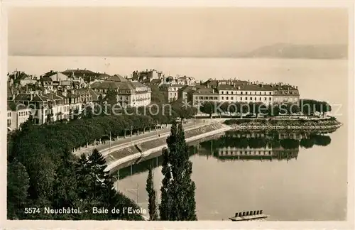 AK / Ansichtskarte Neuchatel_NE Baie d l Evole Neuchatel NE