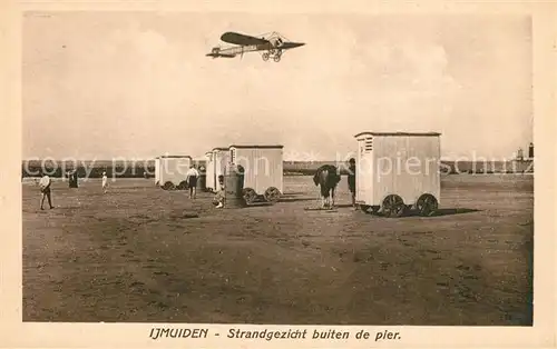 AK / Ansichtskarte Ijmuiden Strandgezicht buiten de pier Ijmuiden