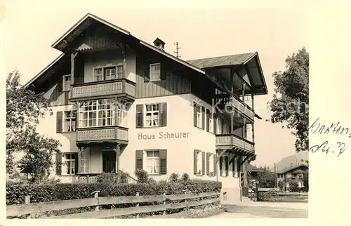 AK / Ansichtskarte Oberstdorf Haus Scheurer Oberstdorf