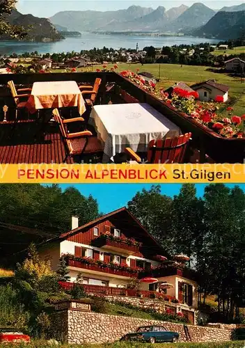 AK / Ansichtskarte St_Gilgen_Wolfgangsee Pension Alpenblick St_Gilgen_Wolfgangsee