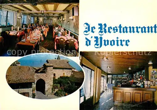 AK / Ansichtskarte Yvoire Restaurant Yvoire