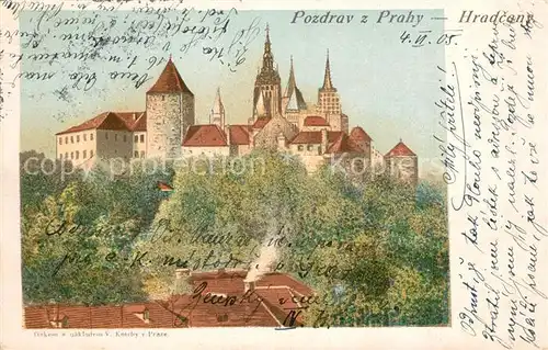 AK / Ansichtskarte Prag_Prahy_Prague Hradschin Prag_Prahy_Prague