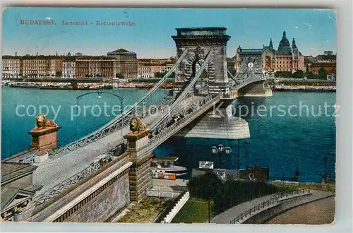 AK / Ansichtskarte Budapest Kettenbruecke Budapest