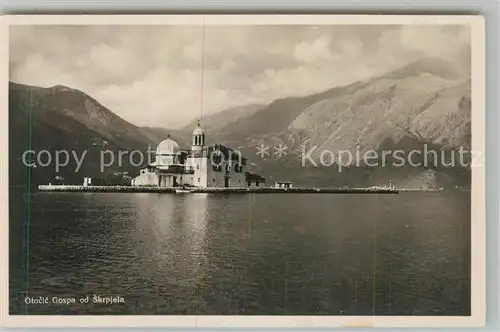 AK / Ansichtskarte Perast Madonna Insel Perast