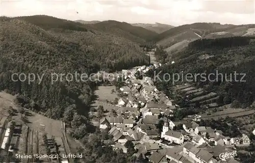 AK / Ansichtskarte Steina_Suedharz Fliegeraufnahme Steina Suedharz