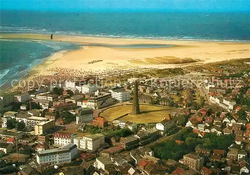 AK / Ansichtskarte Borkum_Nordseebad Fliegeraufnahme Borkum_Nordseebad