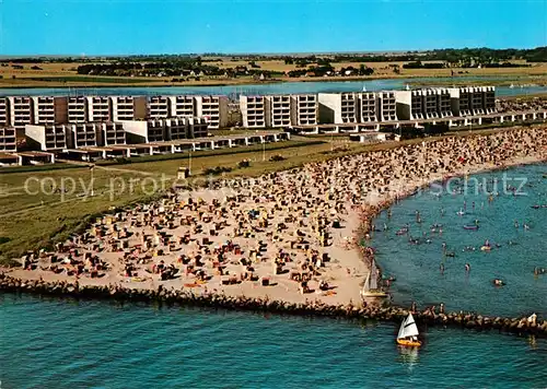 AK / Ansichtskarte Burg_Fehmarn Burgtiefe Ostseeheilbad Fliegeraufnahme Burg Fehmarn