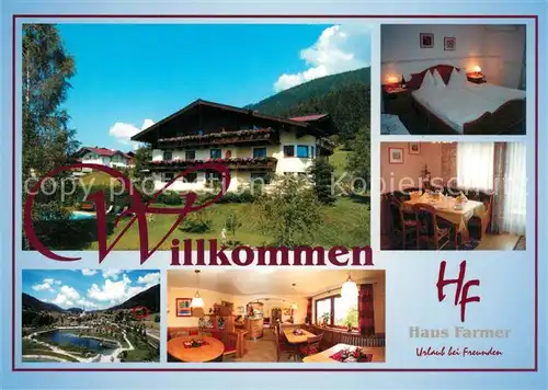 AK / Ansichtskarte St_Martin_Tennengebirge Gaestehaus Pension Haus Farmer Fremdenzimmer Panorama St_Martin_Tennengebirge