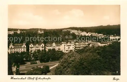 AK / Ansichtskarte Marienbad_Tschechien_Boehmen Adolf Hitler Strasse Marienbad_Tschechien