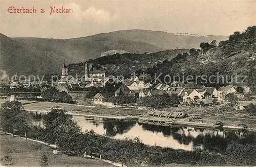 AK / Ansichtskarte Eberbach_Neckar Neckarpartie Eberbach Neckar