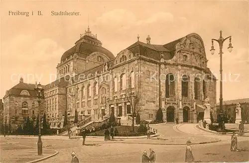 AK / Ansichtskarte Freiburg_Breisgau Stadttheater Freiburg Breisgau