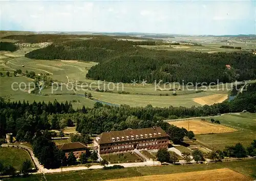 AK / Ansichtskarte Donaueschingen Fliegeraufnahme Karlsruher Kindersolbad Donaueschingen