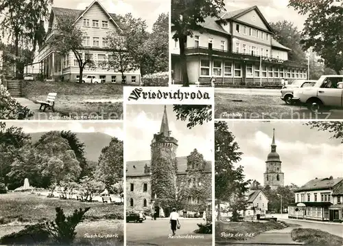 AK / Ansichtskarte Friedrichsroda Parkhotel Reinhardsbrunn Puschkinpark Ernst Thaelmann Heim Friedrichsroda