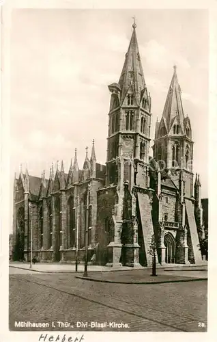 AK / Ansichtskarte Muehlhausen_Thueringen Divi Blasil Kirche Muehlhausen Thueringen