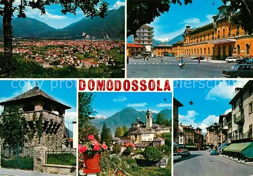 AK / Ansichtskarte Domodossola Panorama Piazza Stazione La Tonetta Calvario Piazza Mercato Domodossola