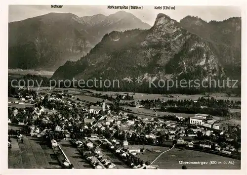 AK / Ansichtskarte Oberammergau Fliegeraufnahme Oberammergau