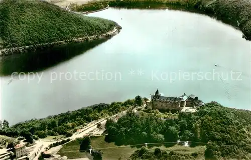 AK / Ansichtskarte Waldeck_Edersee Fliegeraufnahme Schloss Waldeck Edersee