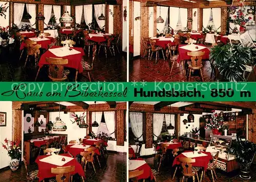 AK / Ansichtskarte Hundsbach_Forbach Haus am Biberkessel Cafe Pension Schwarzwald Hundsbach Forbach