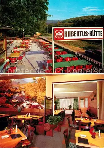 AK / Ansichtskarte Wiesbaden Gaststaette Hubertus Huette Terrasse Wiesbaden