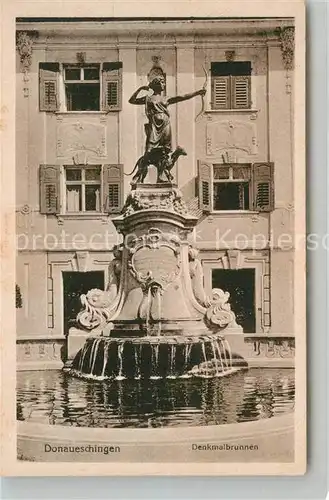 AK / Ansichtskarte Donaueschingen Denkmalbrunnen Donaueschingen