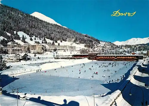 AK / Ansichtskarte Davos_GR Eisbahn  Davos_GR