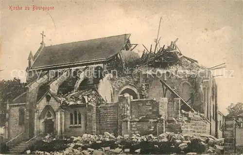 AK / Ansichtskarte Bourgogne_La Ruinen Kirche Bourgogne_La