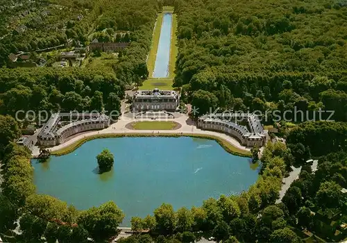 AK / Ansichtskarte Duesseldorf Schloss Benrath Barockschloss mit Park Fliegeraufnahme Duesseldorf