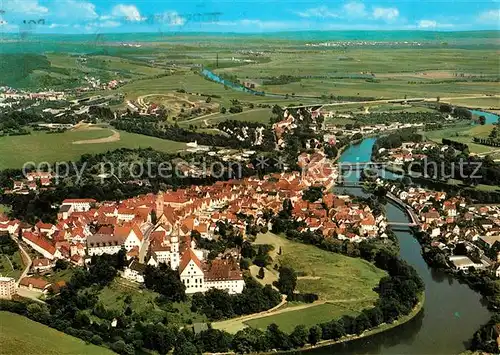 AK / Ansichtskarte Donauwoerth Fliegeraufnahme Donauwoerth