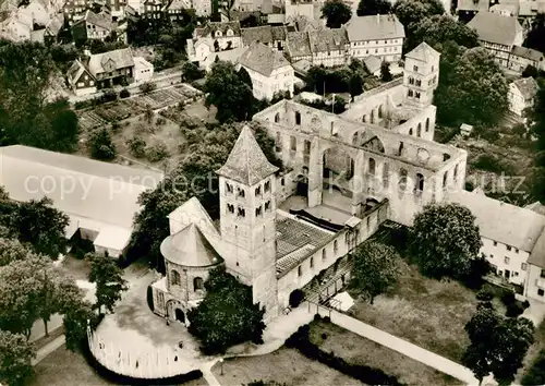 AK / Ansichtskarte Bad_Hersfeld Fliegeraufnahme Ruine Schlosskirche Bad_Hersfeld