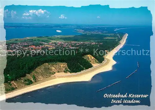 AK / Ansichtskarte Koserow_Ostseebad_Usedom Fliegeraufnahme Streckelsberg Koserow_Ostseebad_Usedom