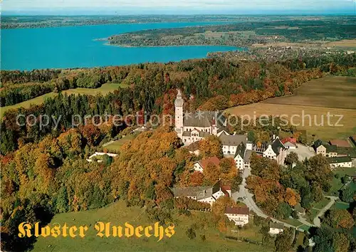 AK / Ansichtskarte Kloster_Andechs Fliegeraufnahme Kloster_Andechs