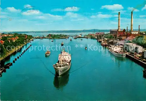 AK / Ansichtskarte Kiel Fliegeraufnahme Holtenauer Schleusen Kiel