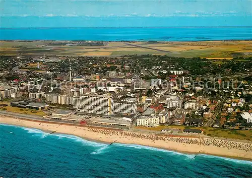 AK / Ansichtskarte Westerland_Sylt Fliegeraufnahme Westerland_Sylt