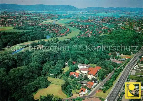 AK / Ansichtskarte Bad_Oeynhausen Fliegeraufnahme Auguste Viktoria Klinik Bad_Oeynhausen