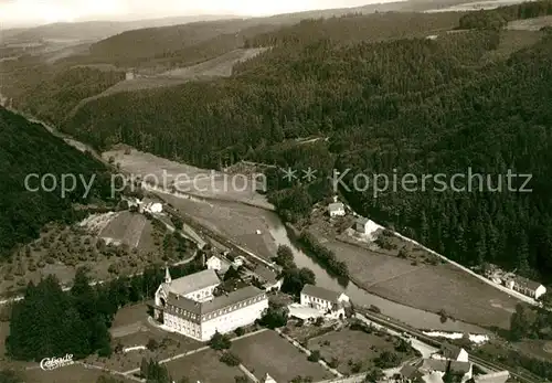 AK / Ansichtskarte St_Thomas_Eifel Fliegeraufnahme Bischoefliches Priesterhaus St_Thomas_Eifel