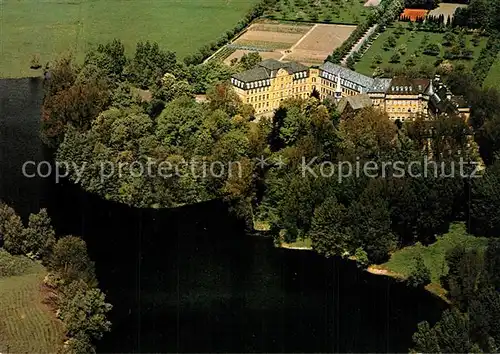 AK / Ansichtskarte Haldern Fliegeraufnahme Tagungs Erholungsstaette Haus Aspel Haldern