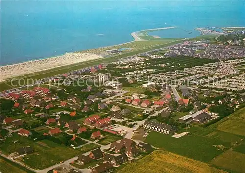 AK / Ansichtskarte Norden_Norddeich_Ostfriesland Fliegeraufnahme Norden_Norddeich