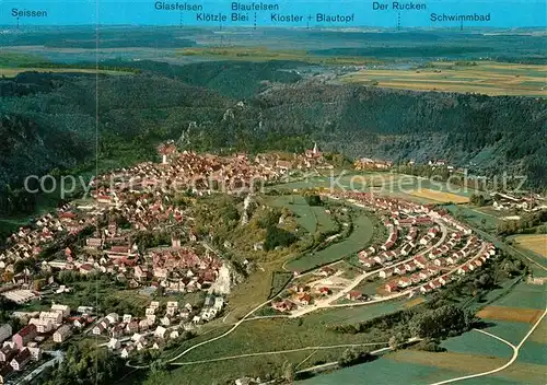 AK / Ansichtskarte Blaubeuren Fliegeraufnahme Blaubeuren