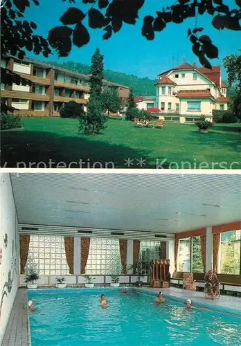 AK / Ansichtskarte Bad_Lauterberg Kneipp Kurheim Weber Schwimmbad Bad_Lauterberg