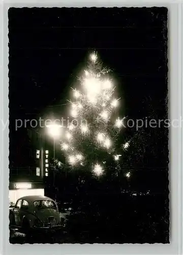 AK / Ansichtskarte Donaueschingen Tannenbaum bei Nacht Donaueschingen