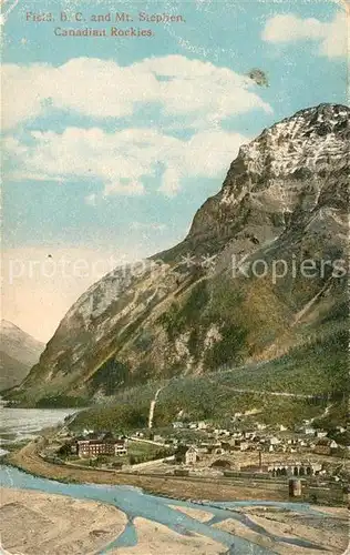 AK / Ansichtskarte Canadian_Rockies Field Mont Stephen Canadian Rockies