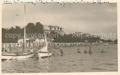 AK / Ansichtskarte Crikvenica_Kroatien Hotel Segelboote Crikvenica Kroatien