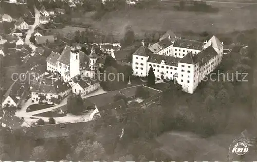 AK / Ansichtskarte Wolfegg Fliegeraufnahme Schloss Wolfegg