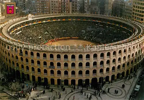 AK / Ansichtskarte Valencia_Valenciana Plaza de Toros Fliegeraufnahme Valencia_Valenciana