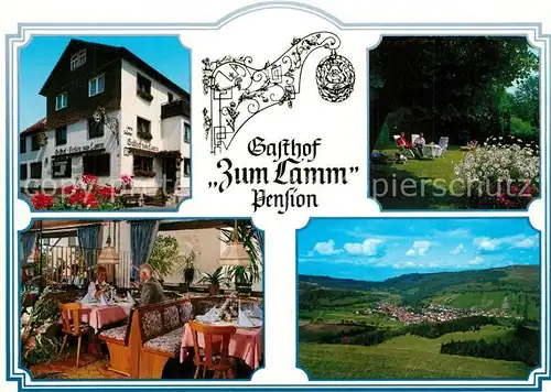 AK / Ansichtskarte Oberweissenbrunn_Rhoen Gasthaus Zum Lamm Pension Oberweissenbrunn Rhoen