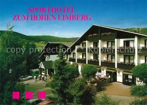 AK / Ansichtskarte Willingen_Sauerland Sporthotel Zum hohen Eimberg Willingen_Sauerland