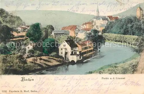 AK / Ansichtskarte Baden_AG Limmat Baden_AG